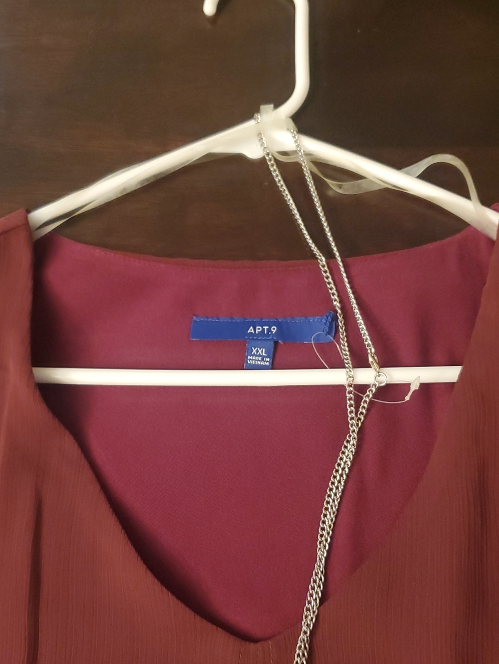 Tag# 72 - Apt. 9 V-Neck Sleeveless Top in Wine